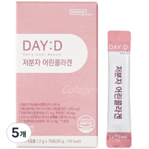 동국헬스케어홀딩스 데이디 300달톤 저분자 어린 콜라겐 15p, 30g, 5개