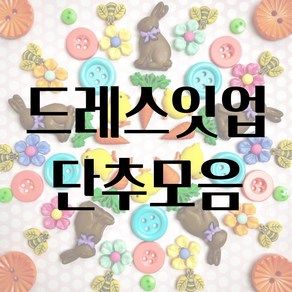 드레스잇업 유니크 예쁜 단추 모음집, 159 teddy, 1개