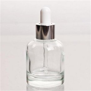 [더위치] 투명 유리 실버 스포이드 용기 30ml 10개세트 은장