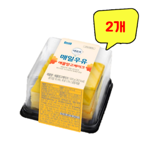 매일우유 애플망고케이크, 2개, 110g