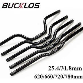 카본핸들바 BUCKLOS 산악 자전거 핸들바 라이저 바 알루미늄 합금 MTB 사이클링 부품 31.8mm 25.4mm 620mm 660mm 720mm 780mm, 01 CHINA, 01 31 8-720-30mm-Black, 1)31 8-720-30mm-Black, 1개