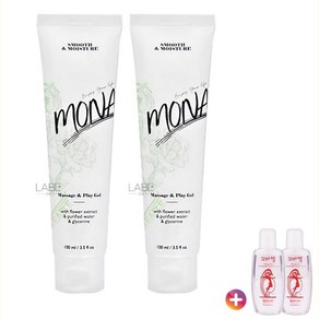 [러브마카] Mona Gel 모나젤 100ml 끈적임없는 부드러운 마사지젤 + 꼬마젤 20ml, 2개