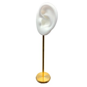 귀걸이마네킹 주얼리 피어싱 귀모형 마네킹 18cm 1. 실리콘 액세서리 촬영용, 화이트 왼쪽 귀
