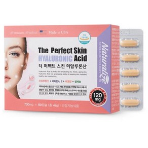 유산균 유래 더 퍼펙트 스킨 히알루론산 60C 피부보습, 1개