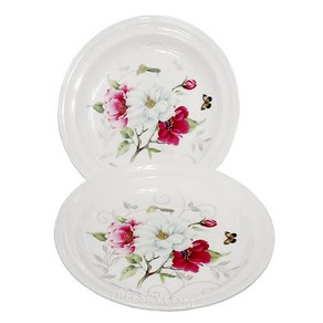 에일린 본차이나 도자기 원형접시세트-2개/대 22.5cm, 1개