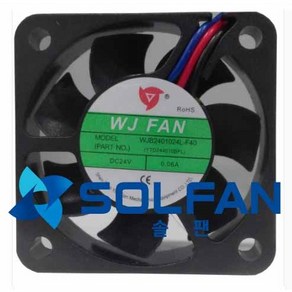 솔팬 WJB2401024L-F40 DC24V FAN DC팬 40mm 사이즈 / WJ팬 / 40MM X 10MM 사이즈 / 4000RPM / MADE IN CHINA, 1개