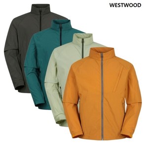 웨스트우드 WESTWOOD 남성 소프트하고 내추럴한 립원단의 립 방풍 바람막이 자켓 4컬러 WO1MCJW209