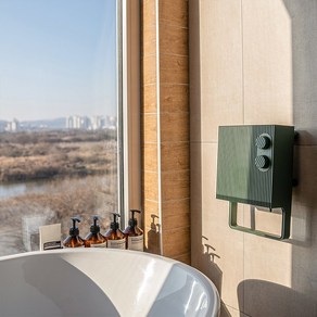 NEW 3.0 바툼 붙이는 욕실온풍기 메종 북유럽 감성 디자인난방기 인테리어 욕실 화장실 히터, 그린