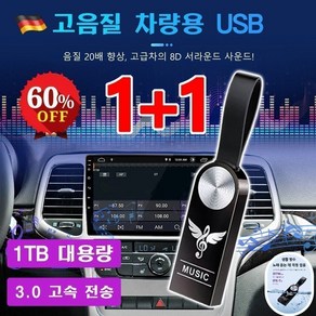 1+1 차량용 고음질 USB 휴대용 차량 탑재 고품질 무손상 음악 대용량 USB메모리 초고속/멀티 호환성, 32GB, 32GB * USB*(1+1)슈트 * 2개, 2개