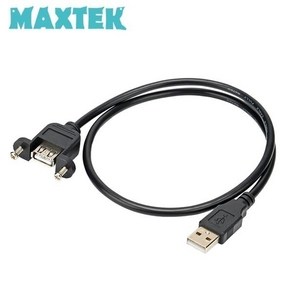 [MAXTEK] 맥스텍 USB 2.0 연장 케이블 브라켓 판넬 고정 월 플레이트 장착용 1M [MT622], 1개