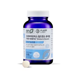 클레어랩스 닥터피엔티 프로바이오틱스 칠드런스 츄어블 860mg X 60정, 1개