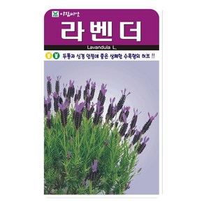 라벤더 씨앗 100립 라벤다씨 허브씨 아람종묘, 1개