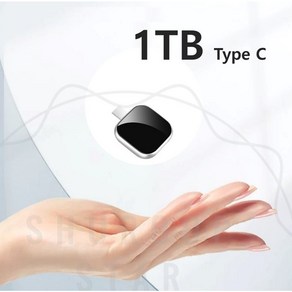 슈룹스타 1TB 1000G USB 메모리 2024년형 C타입 갤럭시 아이폰 외장 하드, 블랙실버 1TB C타입, 1개, 1000GB