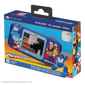 My Acade Megaman Pocket Playe Po 휴대용 비디오 게임 시스템 6가지 7cm 2.75인치 컬러 디스플레이 인체 공학적 디자인, 메가맨