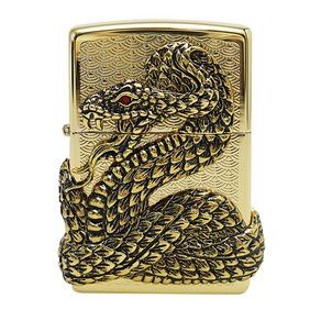 [지포(ZIPPO)] ZIPPO 지포 라이터 250-18 SNAKE COIL GD, 1개