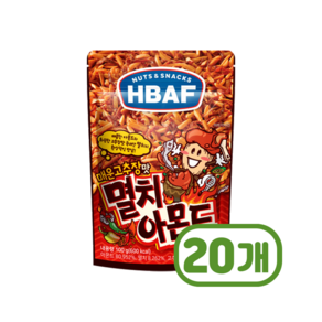 바프 멸치아몬드 매운고추장맛 견과류안주 100g x 20개