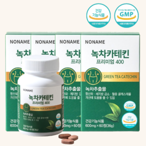 녹차 카테킨 체지방 다이어트 보조제 600mg, 4개, 60정