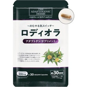 서플리먼트 THE ADAPTOGENIC HERBS TAH 로디올라 로제아 RHODIOLA 300MG 아답토겐 30립 국내 제조 이와벤