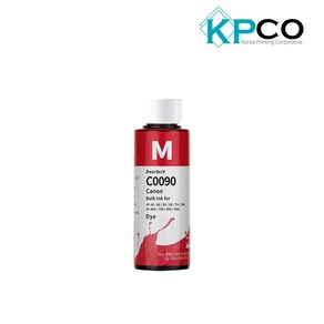 잉크테크 C0090 대용량 무한 리필 잉크 100ml 캐논 호환 GI-90 GI-990 G2910 G7090, 1개, C0090 빨강