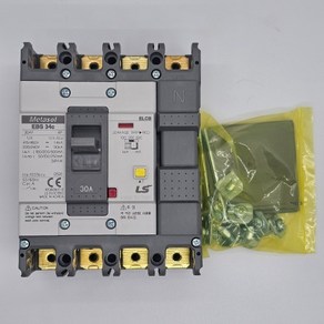 LS산전 누전차단기 EBS 34c 100/200/500mA 5A 10A 15A 20A 30A, 100／200／500mA, 1개