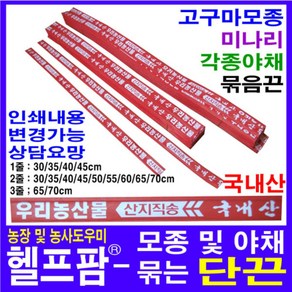 헬프팜 단끈 철심 65cm 3줄 고구마 미나리 국산, 혼합색상, 250개