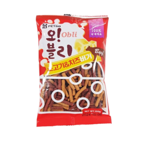 파밀 오블리 강아지 버거간식, 소고기&치즈, 100g, 30개