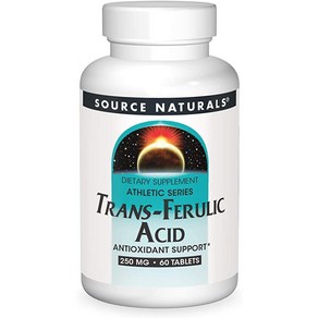 Souce Natuals Tans-Feulic Acid 250mg 60 정, 1개, 60정