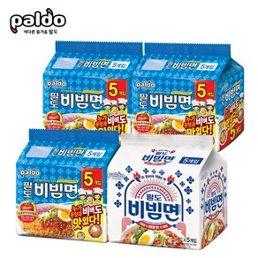 팔도 비빔면(5입)X3개+비빔면매운맛(5입)X1개, 20개