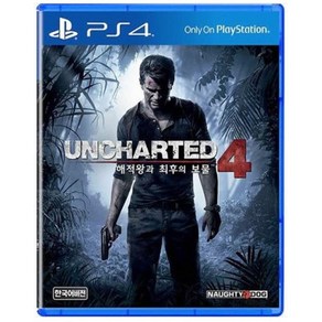 [중고]PS4 (시디만) 언차티드4 해적왕과 최후의 보물 (한글판) 언챠티드4 UNCHARTED 4 정식발매 플스 플레이스테이션