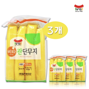 일미농산 관단무지(업소용 김밥용) 3.5kg (1BOX), 3개