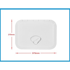 요트 해치커버 ABS 플라스틱 안티 에이징 자외선 화이트 데크 243*607mm 마린 해치 액세스 보트 검사 요, 한개옵션0