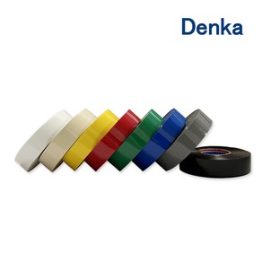 DENKA 덴카 101 친환경 전기 절연 PVC 테이프 10M 낱개 1개, 아이보리 낱개 1개