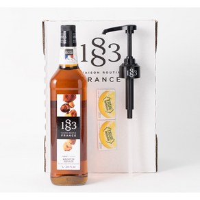 트렌드커피 1883 로스티트 헤이즐넛 1000ml+1883 시럽펌프 1개 (트루시트러스 사은품), 1세트, 1L