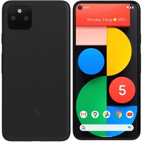 Google Pixel 5 5G 미국 버전 128GB 저스트 블랙 언락, Just Black_Unlocked  Renewed