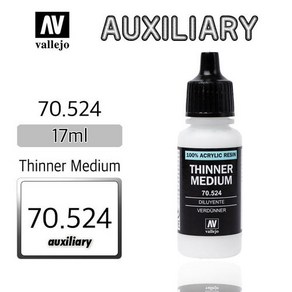 Vallejo _ 70524 Auxiliay _ 17ml _ Thinne Medium, 1개