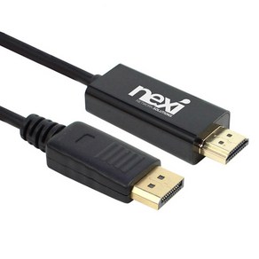 넥시 DP to HDMI 케이블 디스플레이포트 4K 30Hz 2m V1.2, NX-DPHD12-020M, 1개