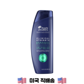 [해외] 헤드앤숄더 클리니컬 스트렝스 두피 가려움증케어 샴푸 (녹색) 미국직구 400ml 1개