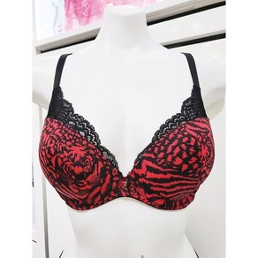 비비안(수비비안)[브라단품]레드&블랙 날개 레이스 지브라 포인트 여성 브라(NC 해운대)BR9562