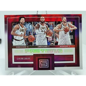 2017-18 PANINI Status Factions 데릭 로즈 르브론 제임스 케빈 러브 농구카드 NBA카드 클리블랜드 캐벌리어스, 1개