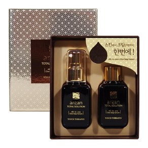 터치테라피 아르간 토탈 솔루션 올인원 원스텝 세럼50ml+50ml, 2개, 50ml