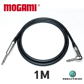 MOGAMI 모가미 3368 TS + ㄱ자 꺽임 뉴트릭 프리미엄 기타 케이블 1M, 1개