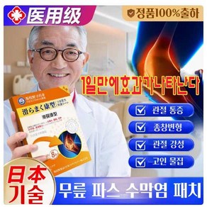 일본기술 무릎 파스 수막염 고관절 패치 (12장/통) 찜질 혈자리 EMS특송, 1통