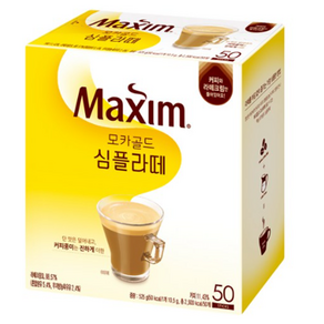 맥심 모카골드 심플라떼 커피믹스, 10.5g, 50개입, 2개