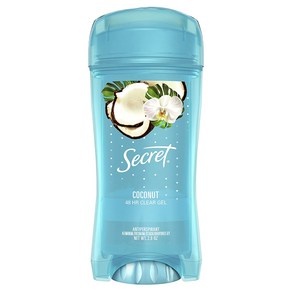 시크릿 데오드란트 클리어젤 코코넛향 Secret Clear Gel Deodorant Coconut Scent 73g 2팩