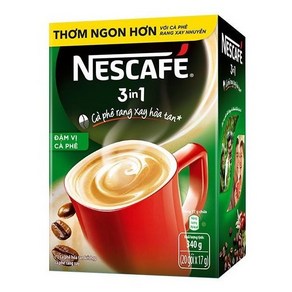 베트남 네스카페 진한 카페쓰어다 NESCAFE MILK COFFEE GREEN, 2개, 20개입, 17g