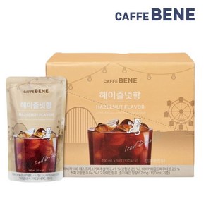 카페베네 헤이즐넛 커피 파우치, 190ml, 20개