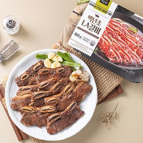 [고급진] 미국산 양념 백년초 LA갈비(냉동) 800g, 1개