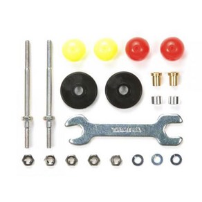 타미야 미니4륜옵션 [15408] Long Pole & Low Fiction Rolle 13mm, 1개