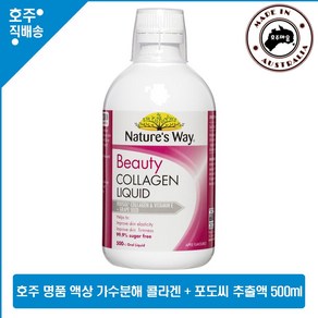 호주 명품 네이쳐스웨이 뷰티 사과맛 가수분해 콜라겐 펩타이드 포도씨 비타민 E 500ml, 1개