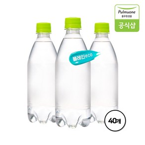 풀무원 탄산수 브리지톡 플레인eco(무라벨) 500mL X 40병, 40개